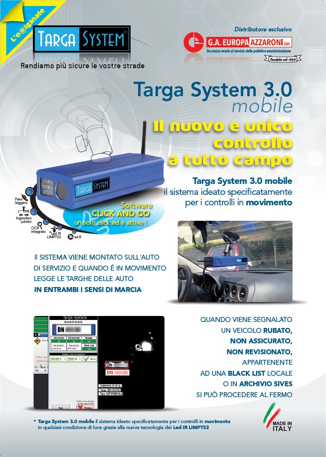 datasheet targa system documento in pdf